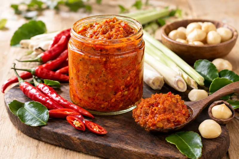 Vegane Bumbu Bali Currypaste mit Chili und Zitronengras