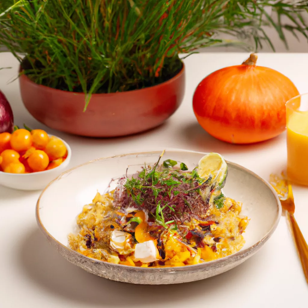 Kürbis-Quinoa-Salat mit Ahorn-Dressing – vegan