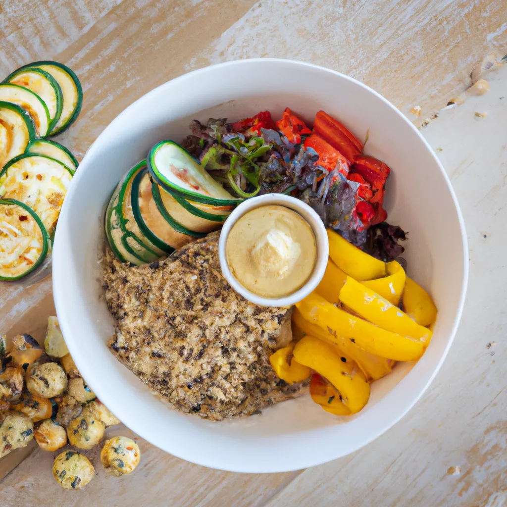 Tempeh-Bowl mit Quinoa und Gemüse – vegan