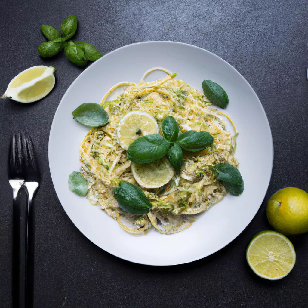 Zitronen-Basilikum-Spaghetti – vegan
