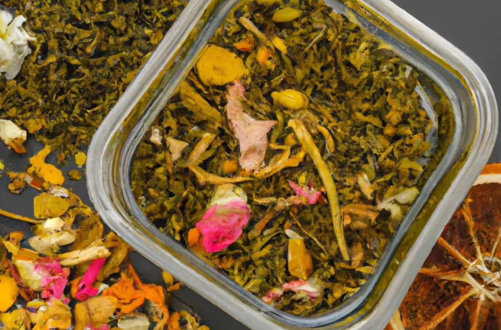 Grüner Tee mit Orangenblüten – vegan