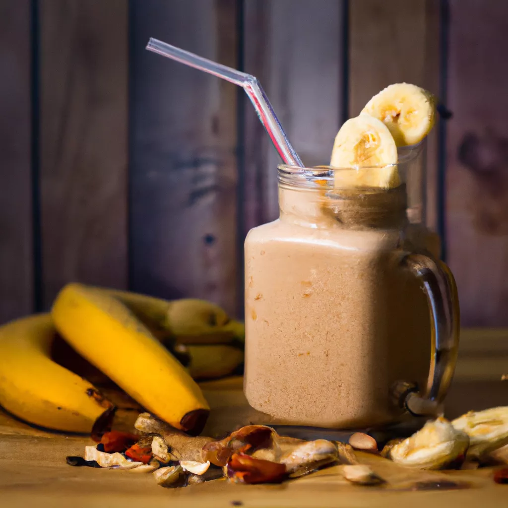 Erdnussbutter-Bananen-Shake – vegan