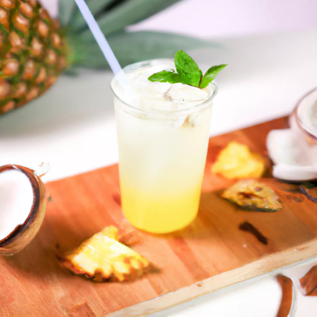 Ananas-Kokos Eistee – vegan