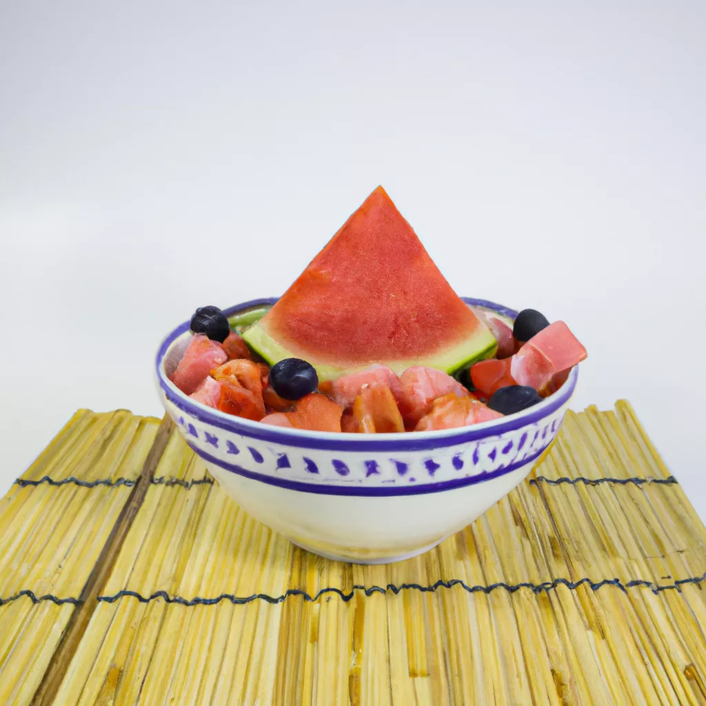 Poké-Bowl mit Wassermelone – vegan