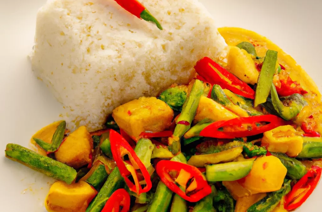 Thai-Gemüsecurry mit Jasminreis – vegan