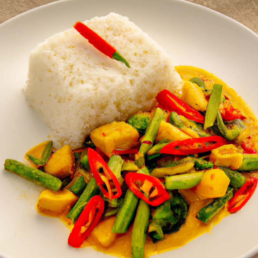 Thai-Gemüsecurry mit Jasminreis – vegan