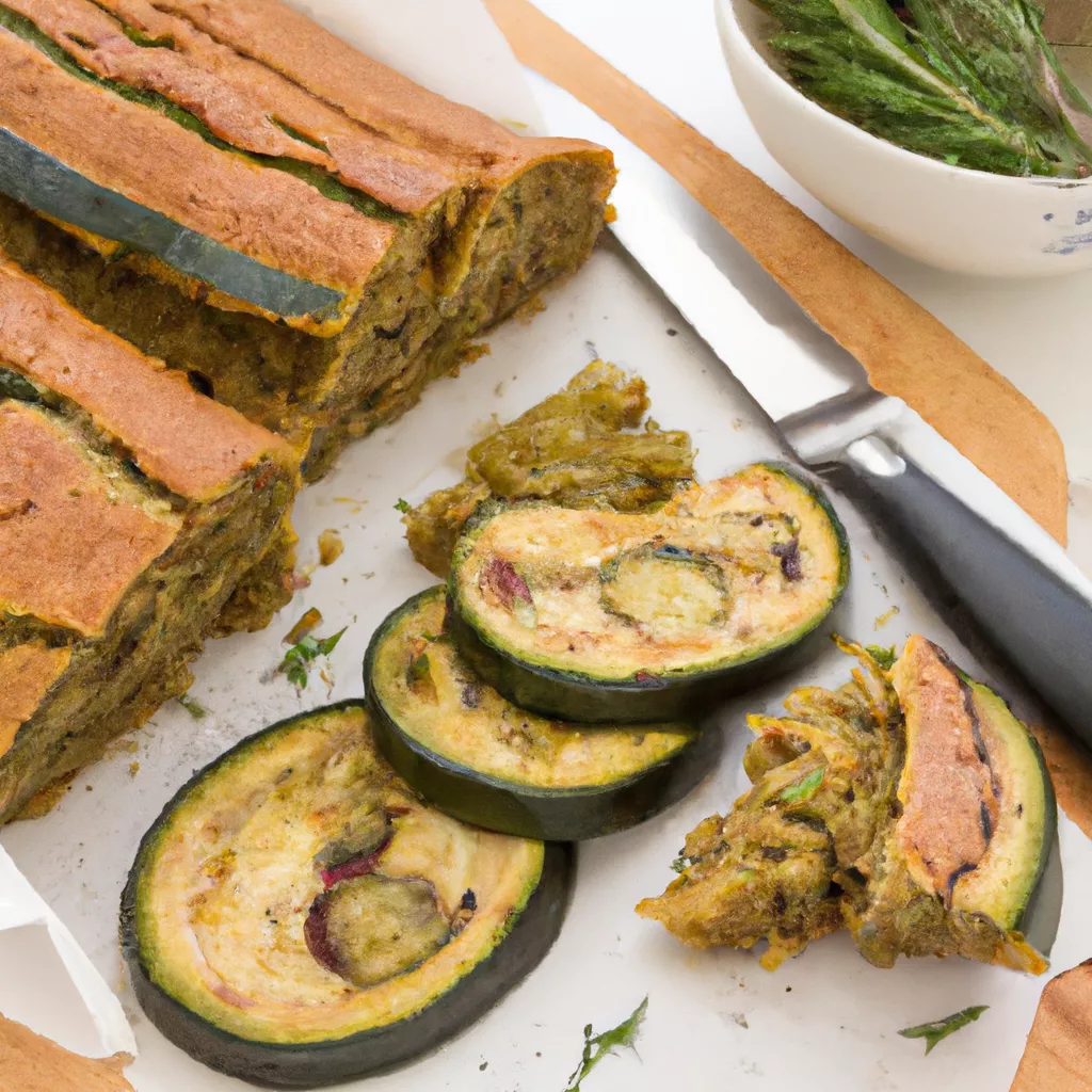 Zucchinibrot mit Oliven und Rosmarin – vegan