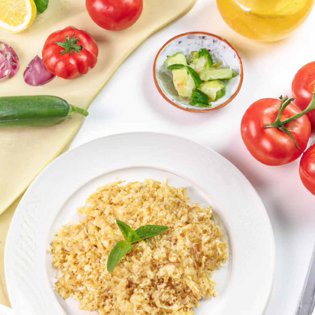 Bulgur-Salat mit Tomaten und Gurken – vegan