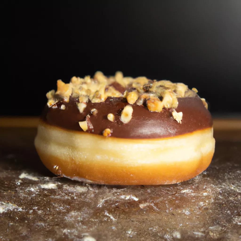 Erdnussbutter und Schokolade gefüllte Donuts – vegan