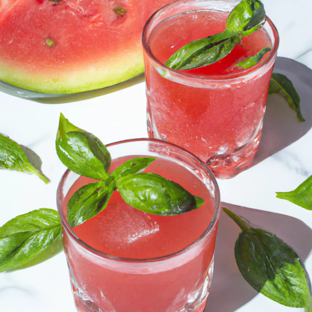Basilikum-Wassermelonenlimonade
 – vegan