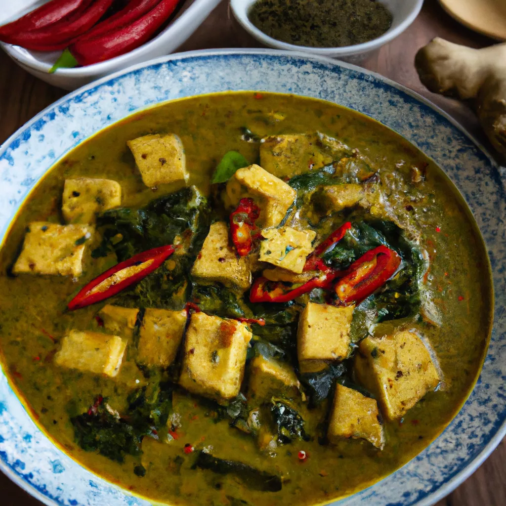 Indischer Spinat-Tofu-Curry – vegan