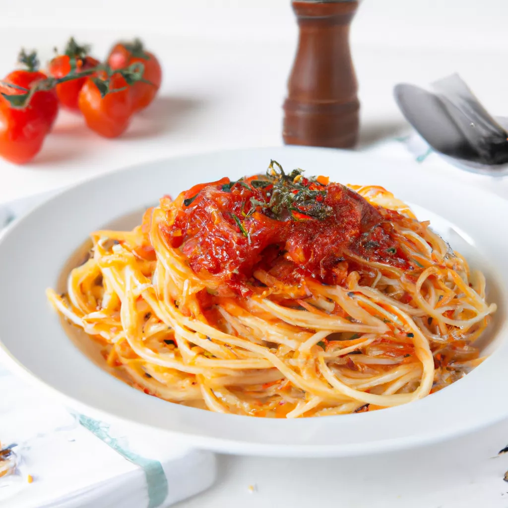 Spaghetti mit Tomatensauce – vegan
