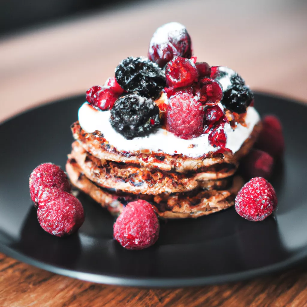 Vollkorn-Pancakes mit Beeren
 – vegan